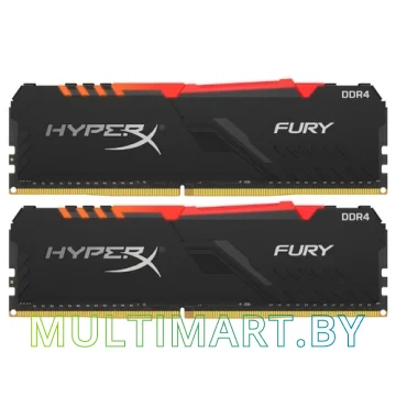 Оперативная память HyperX Fury RGB 2x16GB DDR4 PC4-27700 (HX434C16FB3AK2/32)